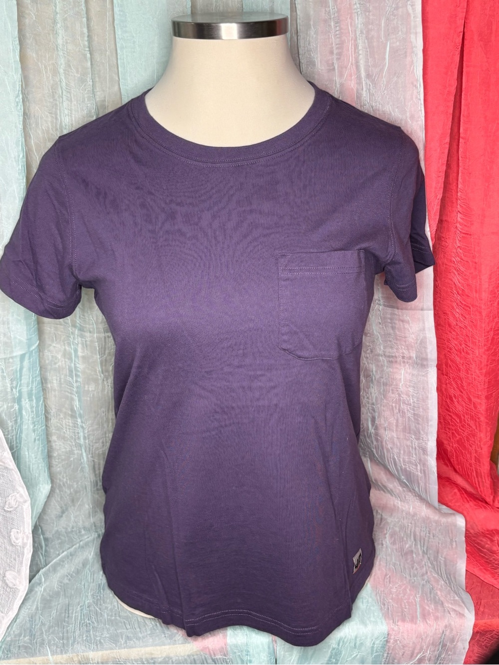 Duluth Trading Co Women's Short-Sleeve Pocket Tee - Deep Purple